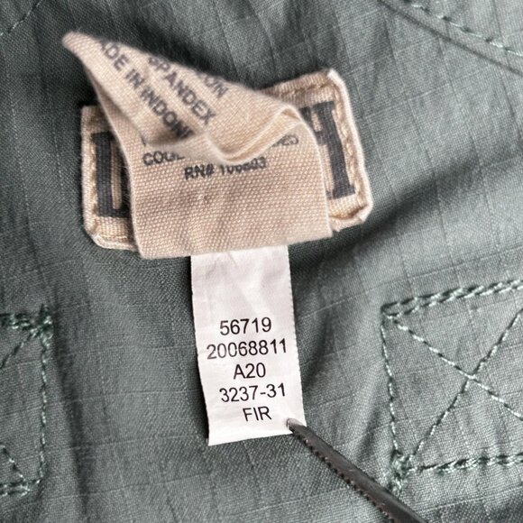 Duluth Trading Heirloom Gardening Short Overalls Womens XS Green Ripstop Stretch - Picture 7 of 10